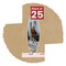 Beige Suede Mat Board for 8x20 Frames - Oval Opening for 5x15 Photos